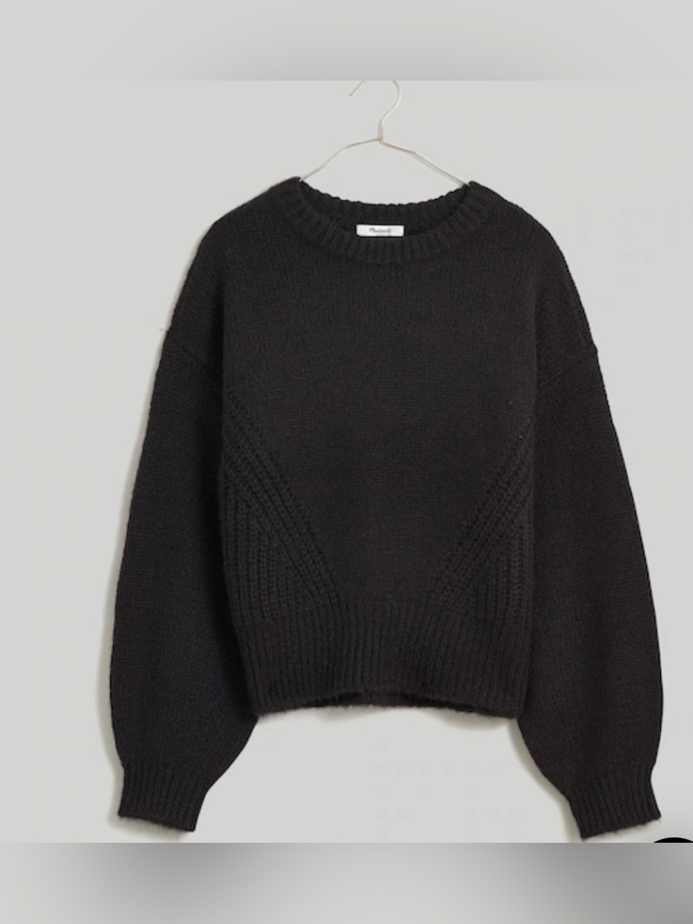 Madewell Women’s Wool Blend Wedge Sweater Size XL